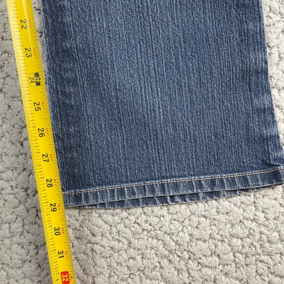 Calvin Klein Jeans Womens 12 Flare VIntage Blue Denim Hippie - Picture 8 of 11